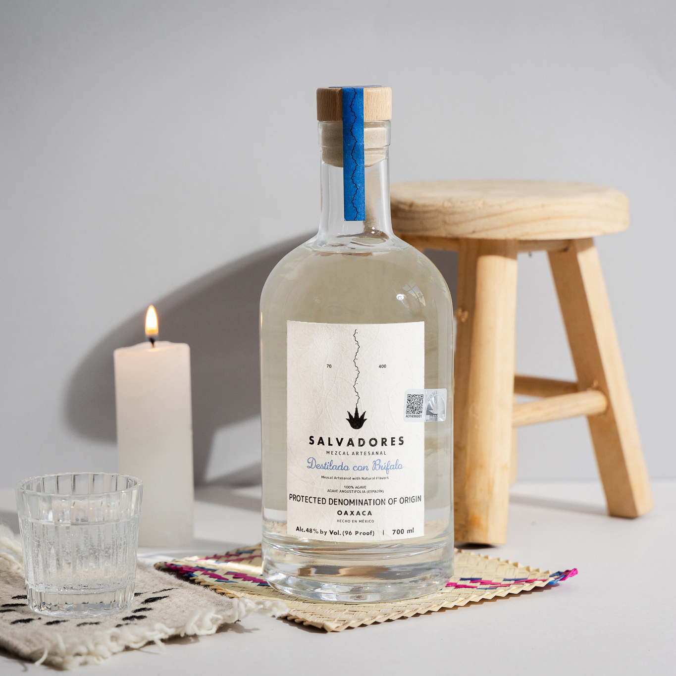Mezcal Salvadores – Destilado con Bufalo, 48% ABV