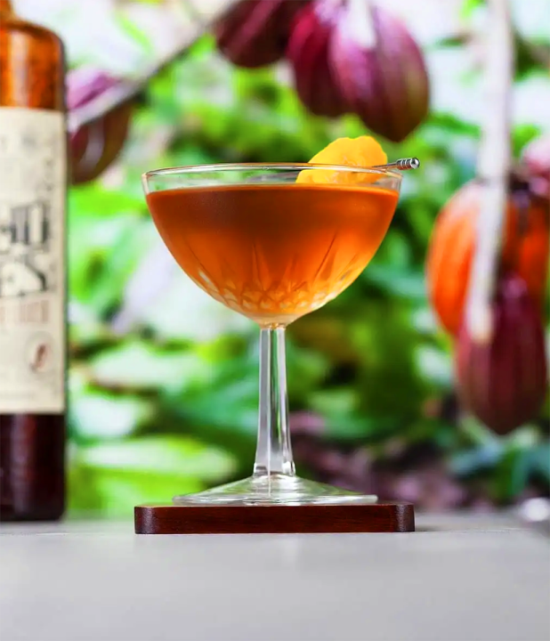 Cocktail de mezcal « Cocoa Smoke »