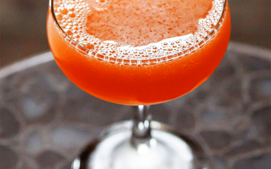Mezcal cocktail “Naked and Famous”
